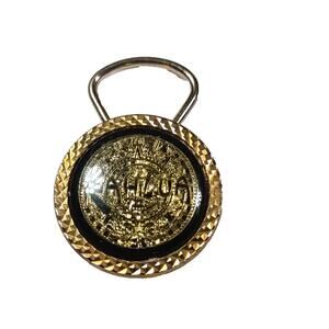 Kahlua Gold Tone Keychain